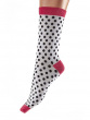 Cherry Pattern Bamboo Socks 2 Pair Pack - Pink Mix