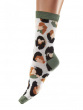 Animal Pattern Bamboo Socks 2 Pair Pack- Multi