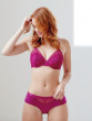 Botanical Lace High Apex Bra - Fuchsia