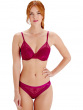 Botanical Lace High Apex Bra - Fuchsia