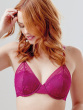 Botanical Lace High Apex Bra - Fuchsia