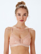 Botanical Lace Non Wired Triangle Bra - Blush