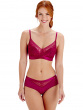 Botanical Lace Non Wired Triangle Bra - Fuchsia