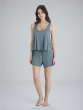 Botanical Lace Lounge Vest - Sage