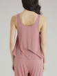 Botanical Lace Lounge Vest - Dusty Rose