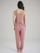 Botanical Lace Lounge Vest - Dusty Rose