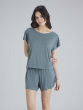 Botanical Lace Short Sleeved Top - Sage