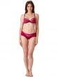 Botanical Lace Underwired Balconette - Fuchsia