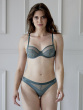 Botanical Lace Underwired Balconette - Sage