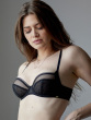 Delicate Lace Non Padded Underwired Bra - Black