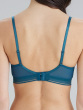 Geo Lace Non Padded Triangle Bra - Indigo