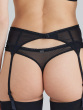 Heart Mesh Suspender - Black