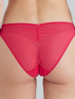 Peony Embroidery Mini Brief - Crimson