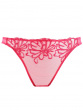 Peony Embroidery Mini Brief - Crimson