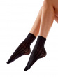 Textured Sheer Socks - Black