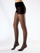 Spot Mesh Tights - Black