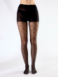 Spot Mesh Tights - Black