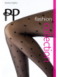 Spot Mesh Tights - Black