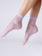 Bow Pattern Sheer Socks - Lavender