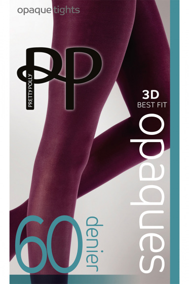 Premium Opaques 60 Denier 3D Tights - Burgundy