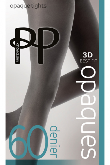 60 denier 3D Opaque Tights - Charcoal