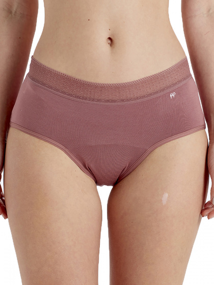 Period Pants Hipster Short - Woodrose