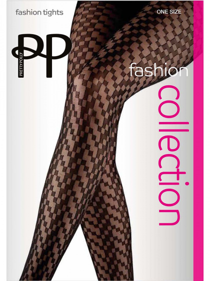 Cubist Chevron Pattern Tight - Black