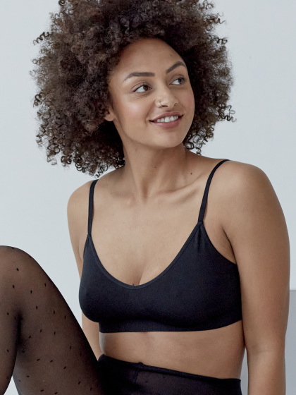 Seamfree Eco-Wear High Apex Bra - Black