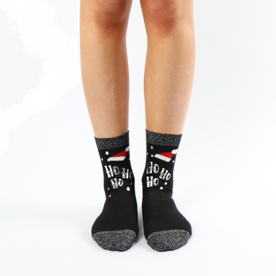 Ho Ho Ho Socks - Black Mix