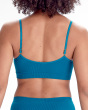 Seamfree Eco-Wear Rib Button Bra - Teal