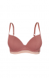 Contemporary Rib Underwired T-Shirt Bra - Dusty Rose