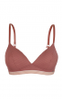 Contemporary Rib Non Wired Bra - Dusty Rose