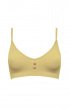 Seamfree Eco-Wear Rib Button Bra - Pale Gold