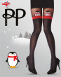 Penguin Mock Hold Up Tights - Black