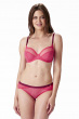 Delicate Lace Non Padded Underwired Balconette Bra - Watermelon