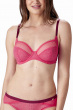 Delicate Lace Non Padded Underwired Balconette Bra - Watermelon