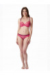 Delicate Lace Non Padded Underwired Balconette Bra - Watermelon