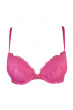 Lola Lace Push Up Plunge Bra - Hot Pink