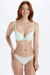 Lola Lace Push Up Plunge Bra - Mint