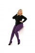 Curves 60 Denier Plush Opaque Tights - Purple