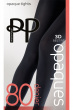 80 denier 3D Opaque Tights - Black