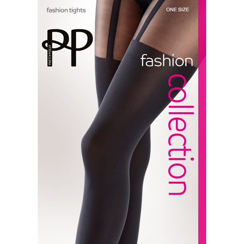 Mock suspender hotsell fishnet tights