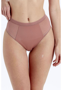 Naturals High Waisted Brief - Woodrose