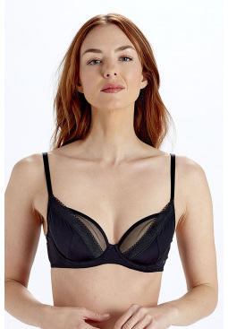 Naturals Non Padded Underwired Bra - Black