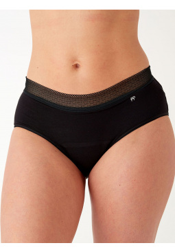 Period Pants Hipster Short - Black