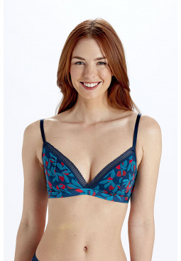 Tropics Non Wired Triangle Bra - Print