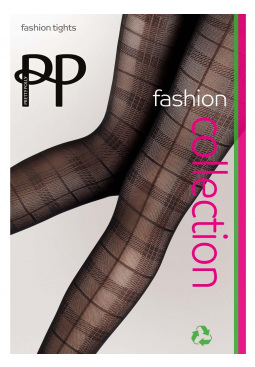 Tartan Pattern Tights - Black