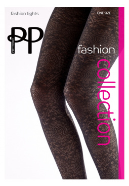 Boho Pattern Tights - Black