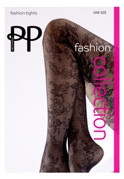 Floral Tights - Black