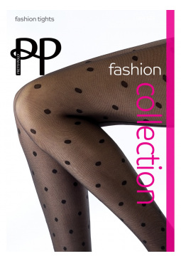 Spot Mesh Tights - Black